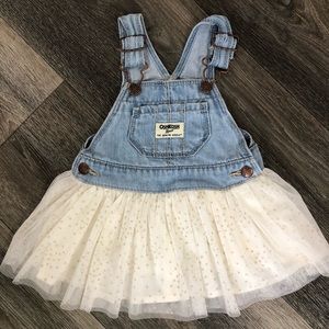 Osh Kosh B’Gosh tulle overall skirt
